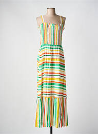 Robe longue sans manche sans manche blanc C'EST BEAU LA VIE femme