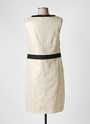 Robe mi-longue sans manche sans manche beige JULIE GUERLANDE femme