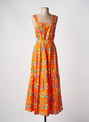 Robe longue orange C'EST BEAU LA VIE pour femme seconde vue