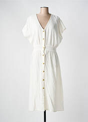 Robe mi-longue blanc C'EST BEAU LA VIE pour femme seconde vue