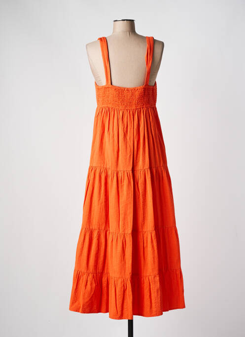 Robe mi-longue sans manche sans manche orange C'EST BEAU LA VIE femme