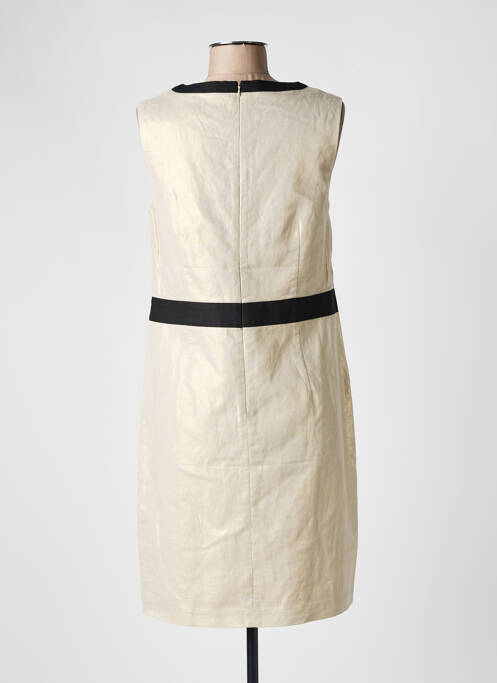 Robe mi-longue sans manche sans manche beige JULIE GUERLANDE femme