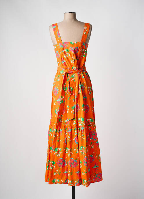 Robe longue orange C'EST BEAU LA VIE pour femme