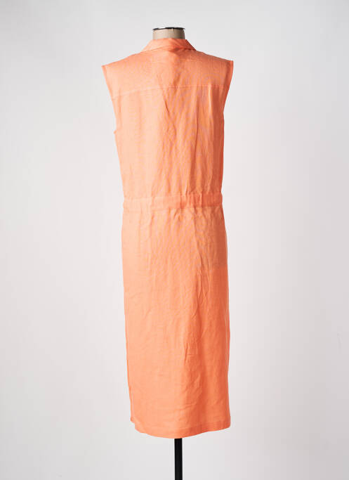 Robe mi-longue orange C'EST BEAU LA VIE pour femme