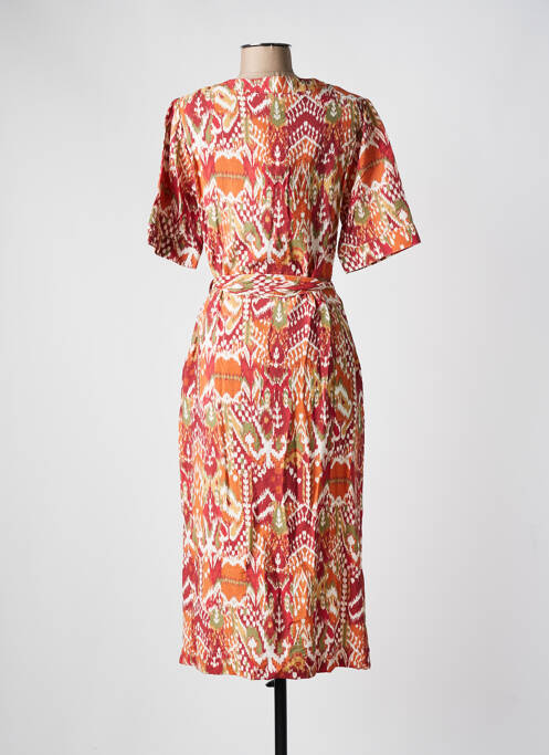 Robe mi-longue rouge JULIE GUERLANDE pour femme