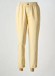 Jean coupe mom stretch taille haute jaune C'EST BEAU LA VIE femme