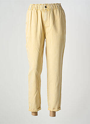 Jean coupe mom poches taille haute jaune C'EST BEAU LA VIE femme