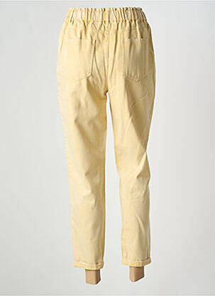 Jean coupe mom stretch taille haute jaune C'EST BEAU LA VIE femme