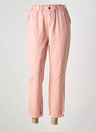 Jean coupe mom stretch taille haute rose C'EST BEAU LA VIE femme