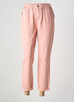 Jean coupe mom stretch taille haute rose C'EST BEAU LA VIE femme