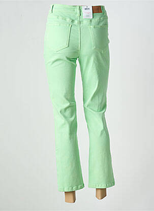 Jeans coupe droite taille haute taille haute vert C'EST BEAU LA VIE femme