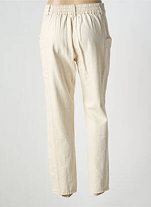 Jeans coupe slim stretch taille normale beige C'EST BEAU LA VIE femme