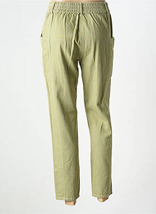 Jeans coupe slim stretch taille normale vert C'EST BEAU LA VIE femme