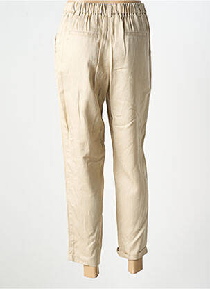Pantalon chino tissage popeline taille normale beige C'EST BEAU LA VIE femme