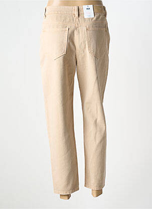 Jean coupe mom stretch taille haute beige C'EST BEAU LA VIE femme