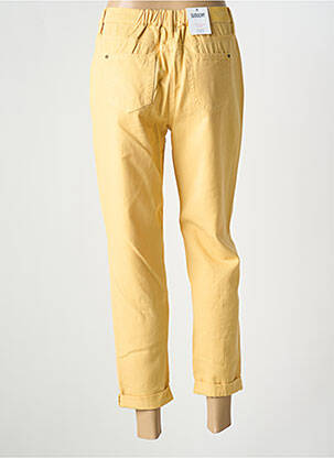 Jeans coupe droite taille haute taille haute jaune C'EST BEAU LA VIE femme