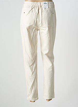 Jeans coupe droite taille haute taille haute beige C'EST BEAU LA VIE femme