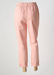 Jean coupe Mom rose C'EST BEAU LA VIE pour femme seconde vue