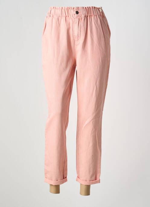 Jean coupe mom stretch taille haute rose C'EST BEAU LA VIE femme