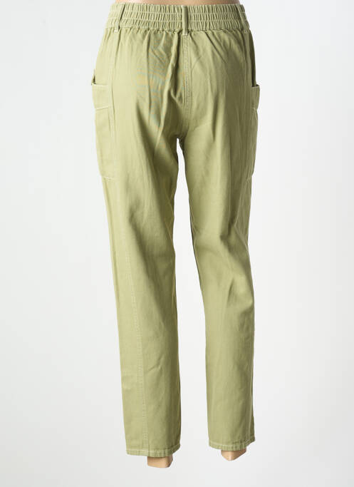 Jeans coupe slim stretch taille normale vert C'EST BEAU LA VIE femme