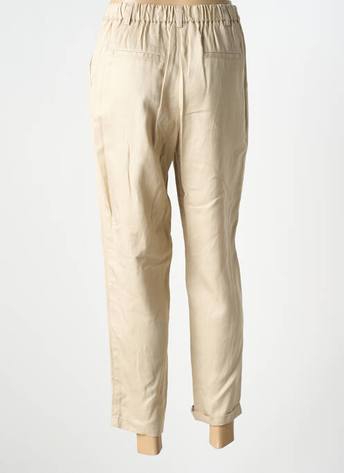 Pantalon chino tissage popeline taille normale beige C'EST BEAU LA VIE femme