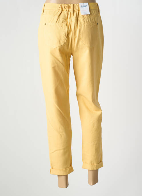 Jeans coupe droite jaune C'EST BEAU LA VIE pour femme