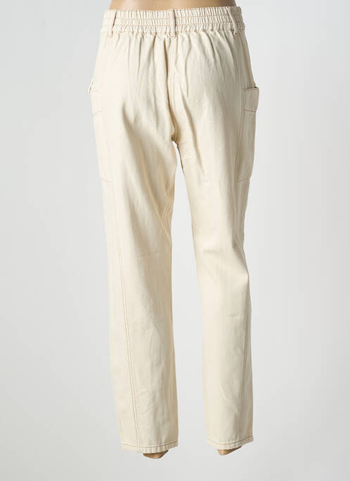 Jeans coupe slim beige C'EST BEAU LA VIE pour femme