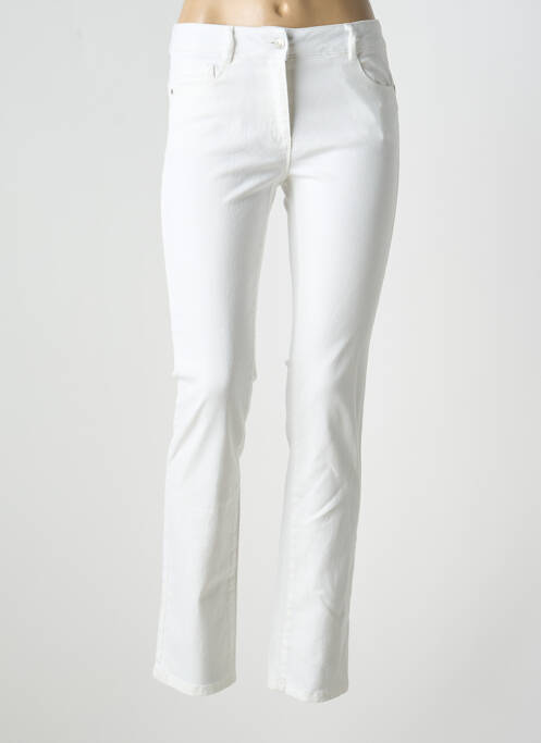 Jeans coupe slim blanc C'EST BEAU LA VIE pour femme