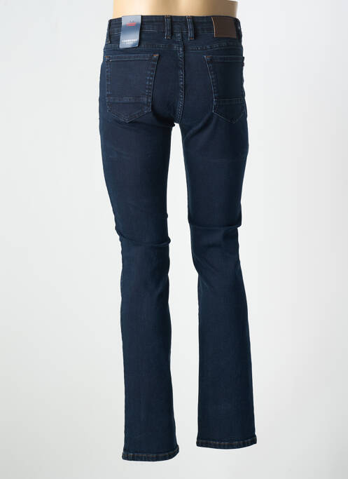 Jeans coupe slim stretch taille normale bleu fonce CAMBRIDGE homme