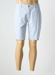 Bermuda stretch taille normale bleu CAMBRIDGE homme