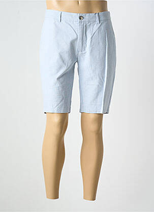 Bermuda stretch taille normale bleu CAMBRIDGE homme