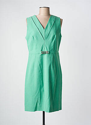 Robe mi-longue sans manche sans manche vert JULIE GUERLANDE femme
