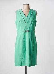Robe mi-longue sans manche sans manche vert JULIE GUERLANDE femme