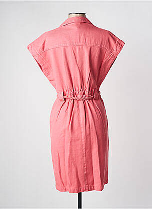 Robe mi-longue manches courtes manches courtes orange JULIE GUERLANDE femme