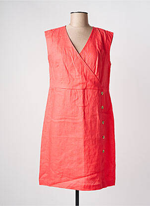 Robe mi-longue sans manche sans manche orange JULIE GUERLANDE femme