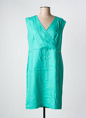 Robe mi-longue sans manche sans manche bleu JULIE GUERLANDE femme