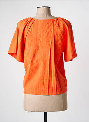 Top manches courtes manches courtes orange C'EST BEAU LA VIE femme