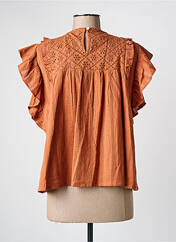 Top marron C'EST BEAU LA VIE pour femme seconde vue