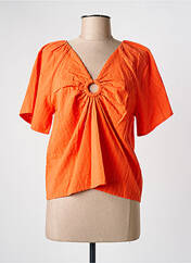 Top orange C'EST BEAU LA VIE pour femme seconde vue
