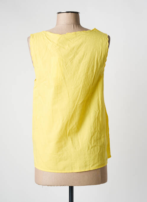 Top jaune C'EST BEAU LA VIE pour femme