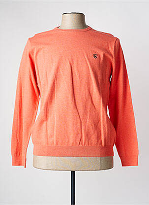 Pull stretch manches longues orange CAMBRIDGE homme