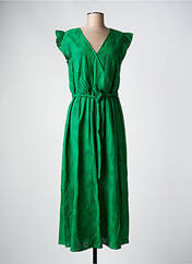 Robe longue vert C'EST BEAU LA VIE pour femme seconde vue