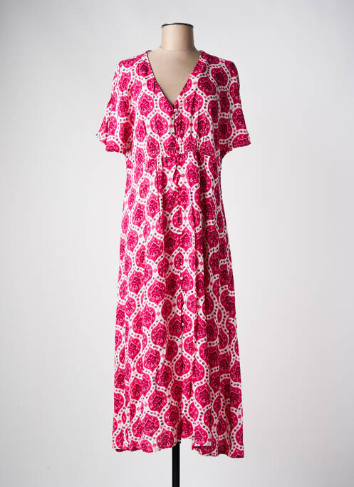 Robe longue rose C'EST BEAU LA VIE pour femme