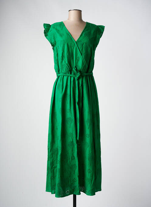 Robe longue vert C'EST BEAU LA VIE pour femme