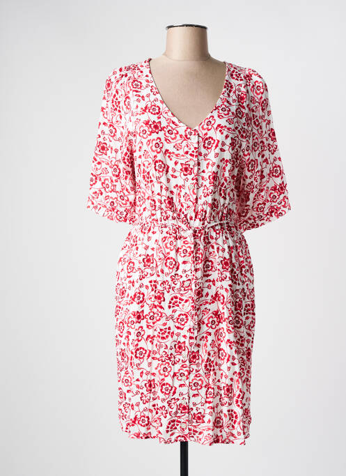 Robe mi-longue blanc C'EST BEAU LA VIE pour femme