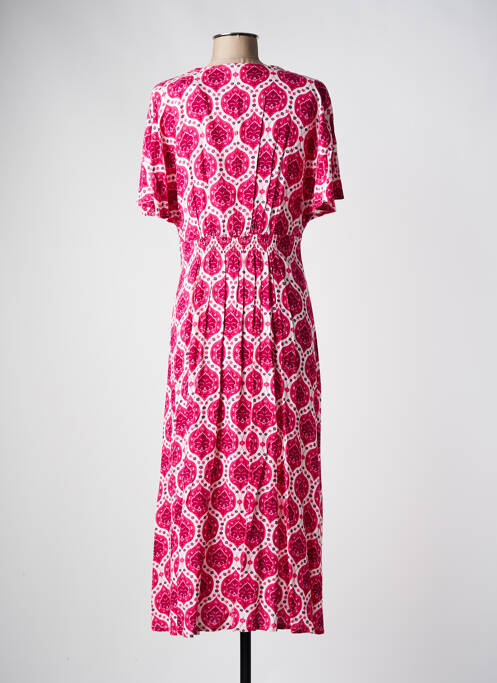 Robe mi-longue rose C'EST BEAU LA VIE pour femme