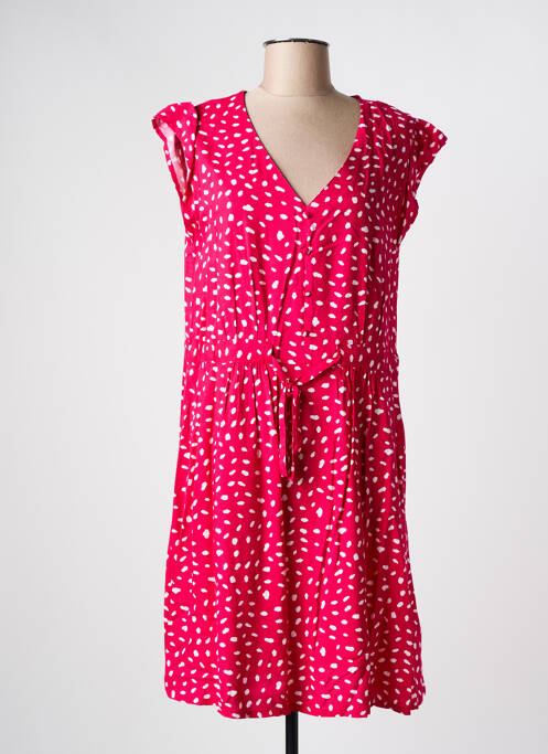 Robe mi-longue rose C'EST BEAU LA VIE pour femme