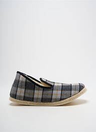 Chaussons/pantoufles impression bout rond gris RONDINAUD homme