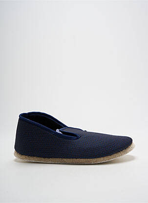 Chaussons/pantoufles bout rond bout rond bleu RONDINAUD homme