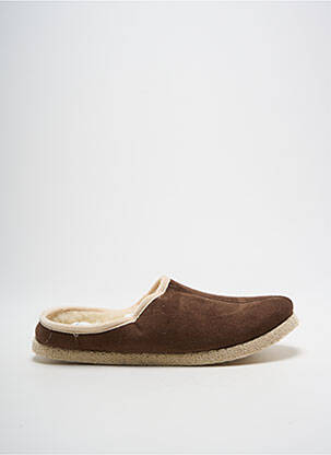 Chaussons/pantoufles bout rond bout rond marron RONDINAUD homme